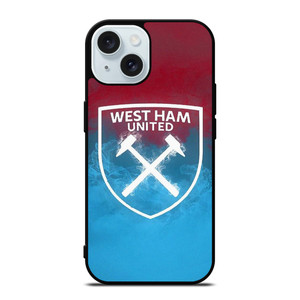 WEST HAM UNITED FC THE HAMMER iPhone 15 Case Cover WEST HAM UNITED FC THE HAMMER iPhone 15 Case Cover