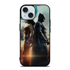 WONDER WOMAN BATMAN JUSTICE LEAGUE iPhone 15 Case Cover WONDER WOMAN BATMAN JUSTICE LEAGUE iPhone 15 Case Cover
