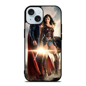 WONDER WOMAN SUPERMAN DC SUPERHERO iPhone 15 Case Cover
