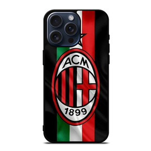 AC MILAN FOOTBALL TEAM FLAG iPhone 15 Pro Max Case Cover