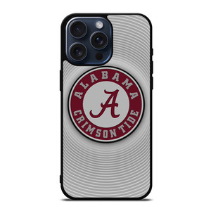 ALABAMA CRIMSON TIDE CIRCLE TEXTURE iPhone 15 Pro Max Case Cover