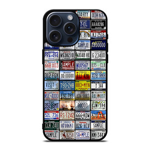 ALL STATES LICENSE PLATE COLLAGE iPhone 15 Pro Max Case Cover ALL STATES LICENSE PLATE COLLAGE iPhone 15 Pro Max Case Cover
