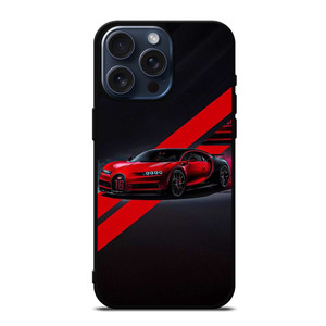 BUGATTI CHIRON RED STRIPE iPhone 15 Pro Max Case Cover