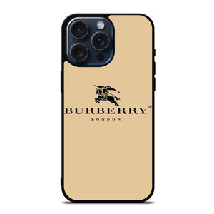 BURBERRY LONDON BROWN LOGO iPhone 15 Pro Max Case Cover