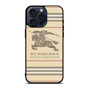 BURBERRY STRIPE LOGO iPhone 15 Pro Max Case Cover