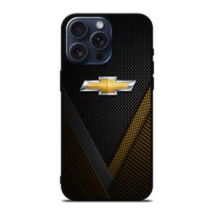 CHEROLET YELLOW CARBON EMBLEM iPhone 15 Pro Max Case Cover