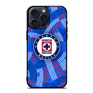 DEPORTIVO CRUZ AZUL MEXICO FOOTBALL ABSTRACT iPhone 15 Pro Max Case Cover