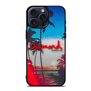 DIAMOND SUPPLY CO SUNSET BEACH iPhone 15 Pro Max Case Cover DIAMOND SUPPLY CO SUNSET BEACH iPhone 15 Pro Max Case Cover