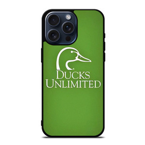 DUCKS UNLIMITED GREEN LOGO iPhone 15 Pro Max Case Cover