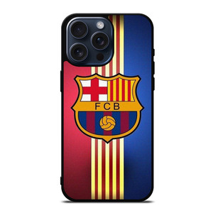 FC BARCELONA STRIPE LOGO iPhone 15 Pro Max Case Cover