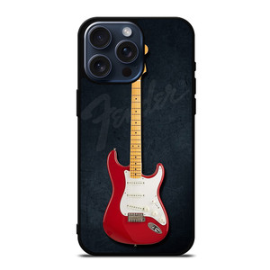 FENDER GUITAR RED iPhone 15 Pro Max Case Cover