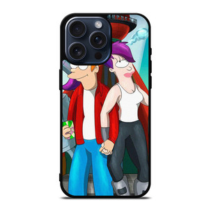 FUTURAMA PHILIP AND LEELA CARTOON iPhone 15 Pro Max Case Cover