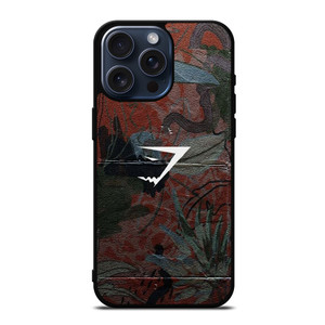 GYMSHARK FLORAL LEATHER iPhone 15 Pro Max Case Cover GYMSHARK FLORAL LEATHER iPhone 15 Pro Max Case Cover