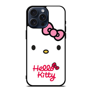 HELLO KITTY FLAT CUTE iPhone 15 Pro Max Case Cover