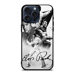 KING ELVIS PRESLEY BLACK WHITE iPhone 15 Pro Max Case Cover