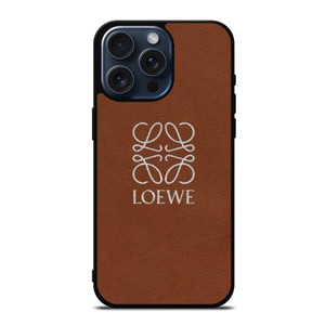 LOEWE LEATHER BROWN iPhone 15 Pro Max Case Cover
