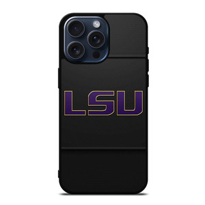 LSU TIGERS FOOTBALL CARBON LOGO iPhone 15 Pro Max Case Cover