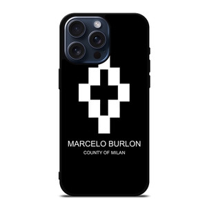 MARCELO BURLON MILAN LOGO iPhone 15 Pro Max Case Cover