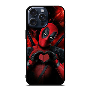 MARVEL DEADPOOL LOVE SIGN iPhone 15 Pro Max Case Cover