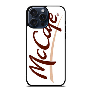 MCDONALD MCCAFE LOGO WHITE iPhone 15 Pro Max Case Cover