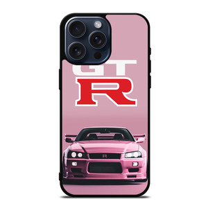 NISSAN GTR R34 PINK iPhone 15 Pro Max Case Cover