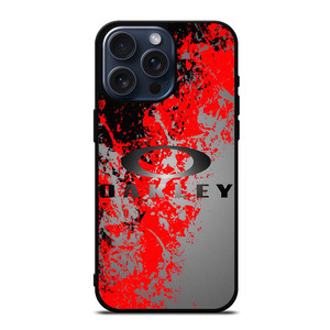 OAKLEY GLASSES RED BLACK LOGO iPhone 15 Pro Max Case Cover