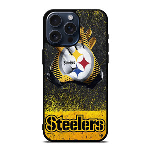 PITTSBURGH STEELERS GLOVES FOOTBALL iPhone 15 Pro Max Case Cover