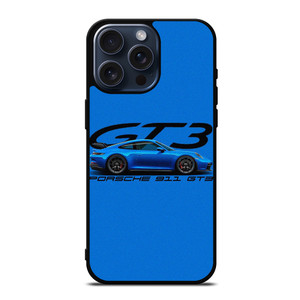 PORSCHE 911 GT3 BLUE iPhone 15 Pro Max Case Cover