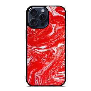 RED LIQUID TEXTURE iPhone 15 Pro Max Case Cover