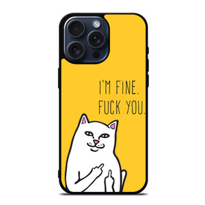 RIPNDIP CAT FUCK YOU iPhone 15 Pro Max Case Cover