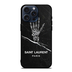 SAINT LAURENT PARIS SKELETON LOGO iPhone 15 Pro Max Case Cover