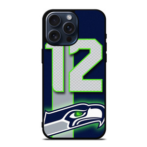 SEATTLE SEAHAWKS NFL 12 MAN LOGO iPhone 15 Pro Max Case Cover SEATTLE SEAHAWKS NFL 12 MAN LOGO iPhone 15 Pro Max Case Cover