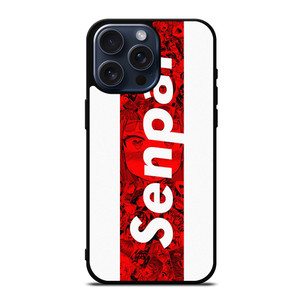 SENPAI ANIME STRIPE LOGO iPhone 15 Pro Max Case Cover