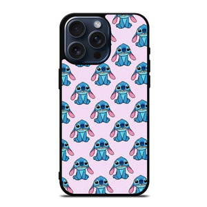 STITCH CARTOON PINK PATTERN iPhone 15 Pro Max Case Cover