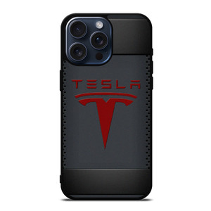 TESLA METAL CARBON LOGO iPhone 15 Pro Max Case Cover