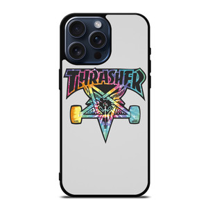 THRASHER SKATEBOARD TIE DYE LOGO iPhone 15 Pro Max Case Cover