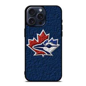 TORONTO BLUE JAYS LEATHER LOGO iPhone 15 Pro Max Case Cover