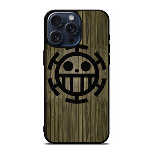 TRAFALGAR LAW ONE PIECE WOOD SYMBOL iPhone 15 Pro Max Case Cover