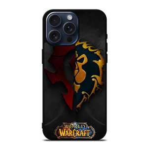 WORLD OF WARCRAFT HORDE ALLIANCE LOGO iPhone 15 Pro Max Case Cover