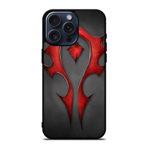 WORLD OF WARCRAFT HORDE LOGO iPhone 15 Pro Max Case Cover