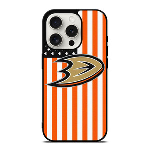 ANAHEIM DUCKS USA FLAG iPhone 15 Pro Case Cover ANAHEIM DUCKS USA FLAG iPhone 15 Pro Case Cover
