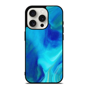 BLUE LIQUID TEXTURE iPhone 15 Pro Case Cover