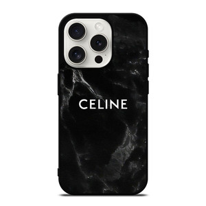 CELINE BLACK LOGO iPhone 15 Pro Case Cover