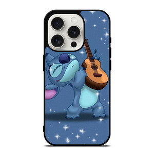 DISNEY STICH PLAYING GUITAR iPhone 15 Pro Case Cover DISNEY STICH PLAYING GUITAR iPhone 15 Pro Case Cover