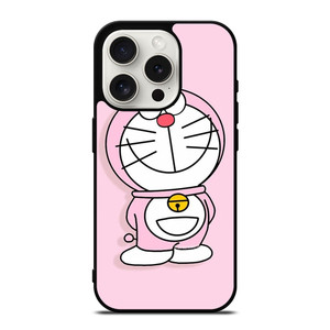 DORAEMON CARTOON PINK iPhone 15 Pro Case Cover
