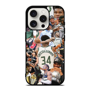 GIANNIS ANTETOKOUNMPO MILWAUKEE BUCKS COLLAGE  iPhone 15 Pro Case Cover GIANNIS ANTETOKOUNMPO MILWAUKEE BUCKS COLLAGE  iPhone 15 Pro Case Cover