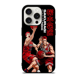 HANAMICHI SAKURAGI SLAM DUNK SHOHOKU HIGH iPhone 15 Pro Case Cover HANAMICHI SAKURAGI SLAM DUNK SHOHOKU HIGH iPhone 15 Pro Case Cover