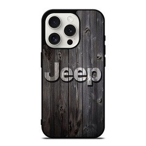 JEEP WOOD LOGO  iPhone 15 Pro Case Cover