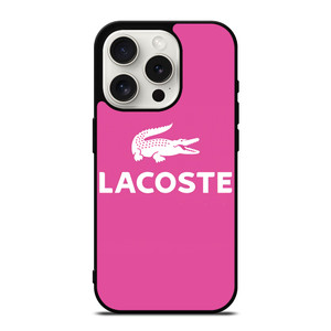 LACOSTE PINK LOGO iPhone 15 Pro Case Cover LACOSTE PINK LOGO iPhone 15 Pro Case Cover