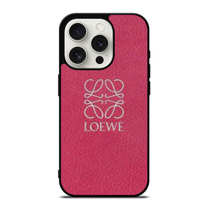 LOEWE LEATHER PINK  iPhone 15 Pro Case Cover